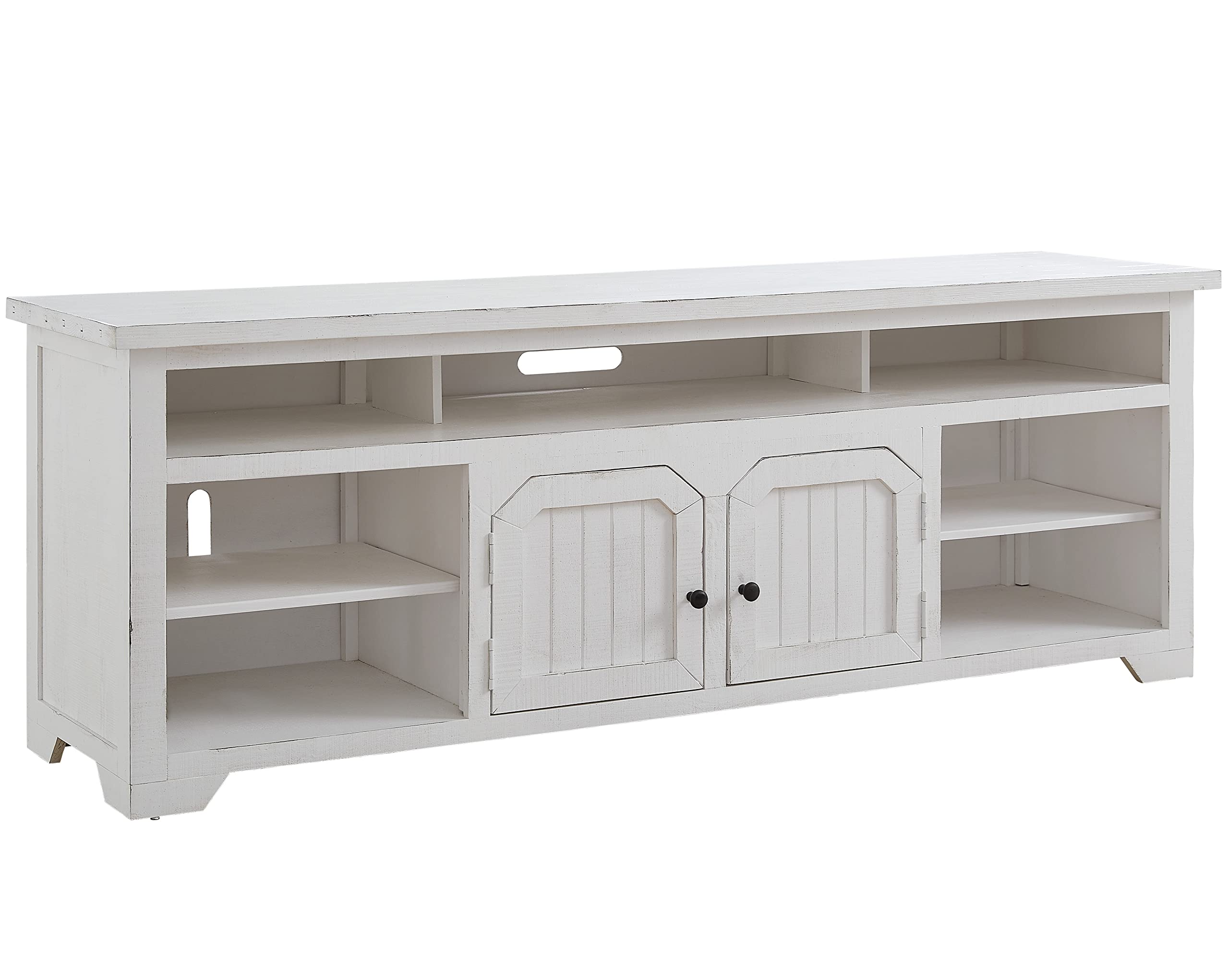 Progressive Furniture Elmhurst 80 Inch TV Console, Cotton White